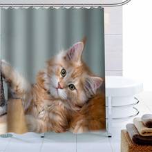 Custom Maine Cat Shower Curtain Waterproof Fabric Bath Curtain 180X180cm Polyester Fabric Bathroom Curtain 2024 - buy cheap