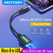 Адаптер Vention OTG Micro USB к USB 2,0, конвертер OTG, кабель для Android, Samsung Galaxy, Xiaomi, планшетный ПК, флешка, мышь, клавиатура 2024 - купить недорого
