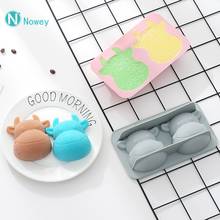 Cartoon Animal Silicone Mold Chocolate Mold Cake Decoration Tool Christmas Decoration Diy Candle Bull Head Mousse Baking Tool 2024 - buy cheap