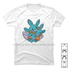 Camiseta mudkip 100% algodão, cartoon gamers filme jogador mais jogo lama me filme engraçado 2024 - compre barato