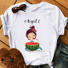 cute cartoon girl watermelon tops t-shirt kpop harajuku tshirt kawaii smile vintage t shirt women summer clothes 2020 tumblr 2024 - buy cheap