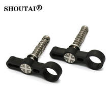 SHOUTAI Bike Carbon Fiber Hinge Levers TC4 Titanium Alloy Limit Screw Nut For Brompton Frame Quick Release Buckle Bicycle Skewer 2024 - buy cheap