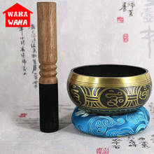 3Pcs/Set Tibetan Bowl Buddhist Bowl Singing Bowl with Bowls Mats Meditation Sound Massage Home Ornament Belief Buddhist Supplies 2024 - buy cheap