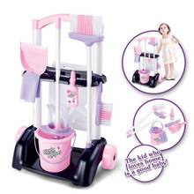 House Cleaning Trolley Set Kids Pretend Play Toy Little Helper Cleaning Play Set House Cleaning Trolley Set 2024 - buy cheap