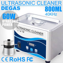 Limpiador ultrasónico Digital para el hogar, dispositivo de limpieza de 800ml, 60W, baño de acero inoxidable, 110V, 220V, para relojes y joyas 2024 - compra barato