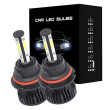 2pcs 16000Lm 50W H4 H13 9008 9004 9007 Hi/Lo Feixe H7 9005/HB3 9006/HB4 H11 12 H8 Auto Levou Farol 6500K Branco Luzes Do Carro V 2024 - compre barato