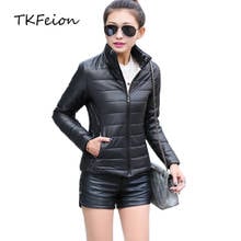 2020 New Arrived Women Black Slim Jacket Plus Size 3XL Spring Autumn Female Warm Coats Parka Fashion Short Style Stand Collar 2024 - buy cheap