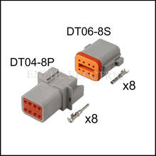 Serie DT DT06-8S/DT04-8P, 1 Juego de conector hembra + 1 Juego de conector macho, incluye terminal de 8 pines, cable de enchufe, DJ7081-1.6-11/21 2024 - compra barato