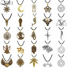 QIAMNI Punk Valknut Odin 's Symbol of Norse Amulet Necklaces Pendant Choker for Men Viking Slavic Hip Hop Pagan Talisman Jewelry 2024 - buy cheap