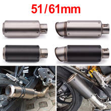 For Ducati HYPERMOTARD 821 939 1100 796 SP SS750 Universal 51mm 61mm modified motorcycle exhaust pipe with DB Killer 2024 - buy cheap