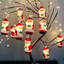 10 LED Santa Claus Christmas String Light Fairy Home Decoration for Bedroom Stairs Garden Christmas Decor For Outdoor 2024 - buy cheap