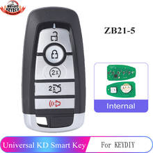 ZB21-5-llave inteligente Universal de 5 botones para KD-X2, llave de coche, reemplazo remoto, compatible con más de 2000 modelos 2024 - compra barato