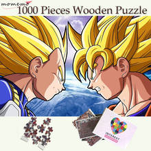 MOMEMO Cartoon Anime Wooden 1000 Pieces Puzzle Jigsaw Goku Vegeta Battle Puzzle Games Toys for Adults Kids Exercise Thinking Toy 2024 - buy cheap
