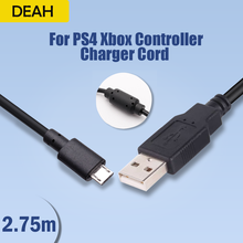 USB-кабель для передачи данных для Sony PS4 Playstation 4, 2,75 м 2024 - купить недорого