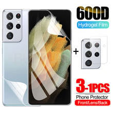 For Samsung S21 Ultra plus Hydrogel Film Protector Screen Camera  for samsung s20 fe  plus ultra s10e s10 plus screen + Lens 2024 - buy cheap