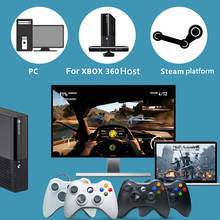 Xbox 360 2.4ghz controle sem fio para jogos, joystick sem fio suporte para pc-game controle steam para xbox 360 jogos pc 2024 - compre barato