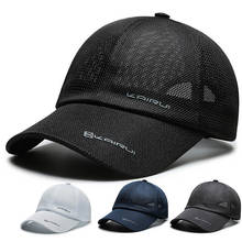 Gorra de béisbol de marca de alta calidad para hombre y mujer, gorro de malla, informal, ajustable, color negro, novedad 2024 - compra barato