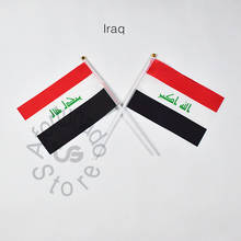 Iraq flag Banner  14*21cm hand waving National flag Home Decoration flag banner 2024 - buy cheap