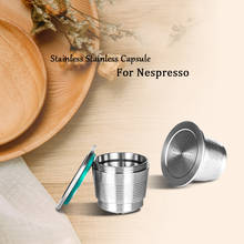 Nespresso Refillable Coffee Capsule Pod Stainless Steel Filter Nespresso Cafe Cafeteira Nestle Coffe Machine Reutilizavel 2024 - buy cheap