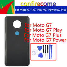 Запасная задняя крышка батарейного отсека для Motorola Moto G7 Play Power Plus 2024 - купить недорого