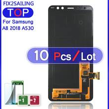 Lcds для Samsung Galaxy A8 2018 LCD A530 A530F A530DS A530N ЖК-дисплей Super AMOLED 100% протестированный сенсорный экран в сборе 5,6' 2024 - купить недорого