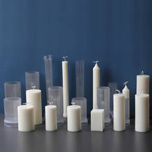 Molde clássico em formato de coluna romano listrado, molde de acrílico para velas, molde de velas em plástico para fazer velas, faça você mesmo, molde de parafina 2024 - compre barato