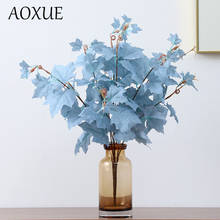 Simulation Leaf Bouquet Wedding Decoration American Maple Leaf Wedding Ceiling Road Introduce Artificial Plant Fake Flower 2024 - buy cheap