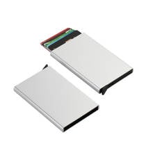 Credit Card Holder Women Men Business Card Holder Creative Aluminum Holder Metal Box Men Travel ID Cardholder Card Case Wallet 2024 - buy cheap