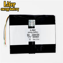 5 thread 3384154 3.7V 6000mAH 337784*2 (polymer lithium ion battery) Li-ion battery for tablet pc 7 inch 8 inch 9inch 2024 - buy cheap