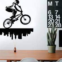 Calcomanía decorativa de bicicleta para el hogar, pegatina de pared para niños, murales de decoración naklejki na sciane 2024 - compra barato