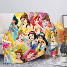 Disney Princess Belle Snow White Cinderella Blanket Thows Couch Quilt Cover Travel Bedding Velvet Plush Throw Fleece Bedspread 2024 - buy cheap