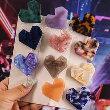 New Arylic Heart Hair Clips For Women Girls Acetic Crystal Barrette Stick Shiny Marble Hairpin Leopard Hair Styling Accessories 2024 - buy cheap