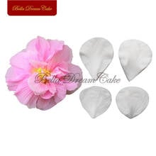 Hibiscus flor silicone veiner molde fondant flor pétalas em relevo moldes bolo ferramenta de decoração diy artesanal gumpaste argila molde 2024 - compre barato