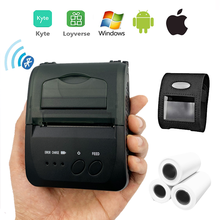 Mini portable thermal POS receipt printer wireless  bluetooth lottery bill ticket  printer 58mm with battery for mobile shop 2024 - buy cheap