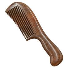 Sandalwood Wide Tooth Comb Curly Hair Portable Coarse Tooth Wooden Comb Hair Massage Tool 2024 - buy cheap