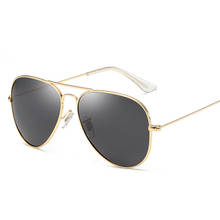 Classic Pilot Sunglasses for Women Men Polarized Aviation Sun glasses Brand Design Eyewear Slim Metal Frame Mirror UV400 2024 - buy cheap