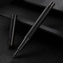 Hongdian Black Metal Fountain Pen Titanium Black Fine Nib Beautiful Tree Texture Excellent Writing Gift for Business Office 2024 - buy cheap