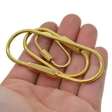 3Pcs Quality Golden Brass Snap Hook With Screw Safety Lock Carabiner Supply 2024 - buy cheap