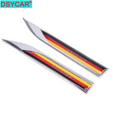DSYCAR 1Pair 3D Metal Car Decoration Metal Adhesive Germany Flag Truck Car Badge Emblem Sticker for Car Motorcycle Stickers New 2024 - buy cheap