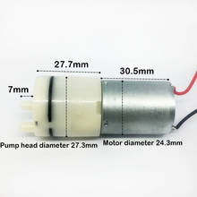 Mini 370 Motor Air Pump DC 1.5V-3.7V 3V Self-Priming Monitor Breast Vacuum Pump with Wire Gas Oxygen Pump Aquarium Fish Tank 2024 - buy cheap