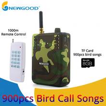 Camouflage Mini Portable Speaker Bird Caller Hunting Decoys 1000m Remote Control Speaker 900pcs Bird songs Recording TF USB disk 2024 - buy cheap