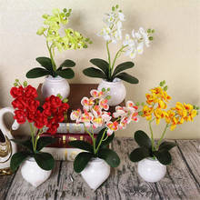 One Fake Leaf Phalaenopsis (2 Stems/Piece) 28.35" Length Simulation Orchid for Wedding Home Decorative Artificial Flowers 2024 - buy cheap