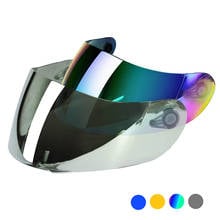 Casco de protección facial para motocicleta, visera cromada de iridio, con visera, para AGV K3-SV K5 2024 - compra barato