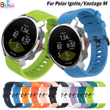 BEHUA-Correa de silicona colorida para reloj Polar lgnite / Vantage M Smart, 20/22mm, para pulsera Polar Grit X / Unite 2024 - compra barato