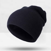 Fashion Winter Hats For Women Knitted Solid Cap Unisex Skullies Beanies Casual Cotton Women's Hat Female Winter Cap 2024 - buy cheap