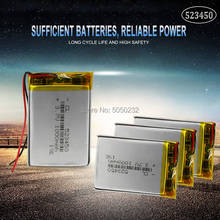 Bateria recarregável de polímero de lítio, 10 peças, 1000mah 3.7v 523450 para gps, smartphone dvd mp3 mp4 mp5 led lâmpada lipo célula 2024 - compre barato