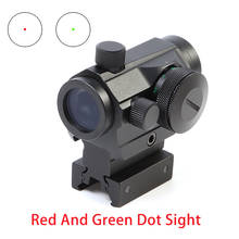 1x24  Mini Tactical Red Micro Dot Sight With Green & Red Dot Reflex  Scope  QD Quick Riser Mount Red Dot Sight For Hunting 2024 - buy cheap