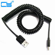 USB 2,0-мини-usb кабели мини-usb спиральный пружинный Кабель-адаптер для зарядки данных 50 см/0,5 м 200 см/2 м 2024 - купить недорого