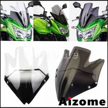 Para-brisa dianteiro de motocicleta, defletor para exaustão do vento, com suporte de montagem, para kawasaki z750 z750r 2016-2018 2024 - compre barato