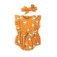 lioraitiin 0-18M Newborn Infant Baby Girl Fashion Romper Sleeveless O-Neck Cotton Soft Jumpsuit Clothing 2024 - buy cheap